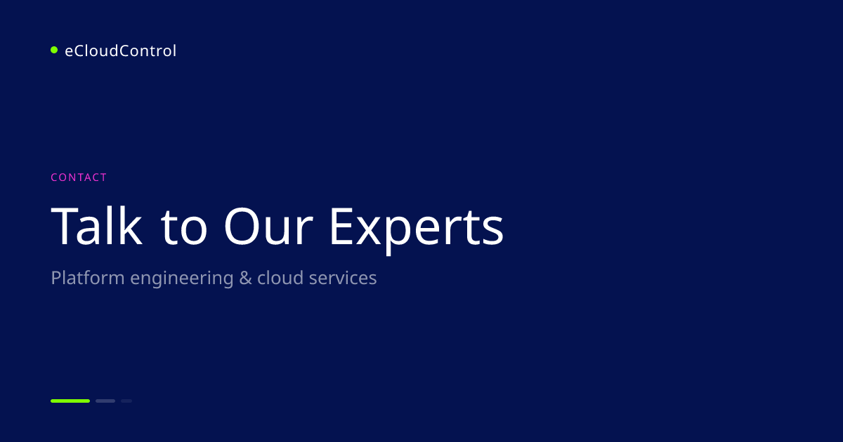 Contact eCloudControl - Platform Engineering Experts