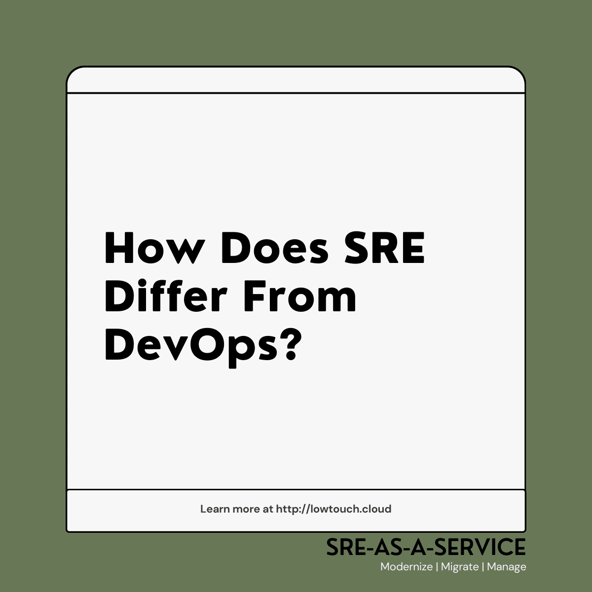 How Does SRE differ from DevOps?